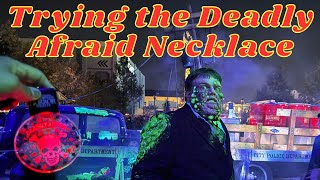 Halloween Horror Nights 2025 - Trying The Deadly Afraid Necklace to See If It Truly Works