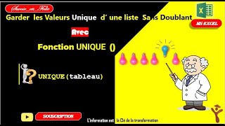 Exploration des Fonctions UNIQUES dans Excel : Optimisez Vos Analyses de Données