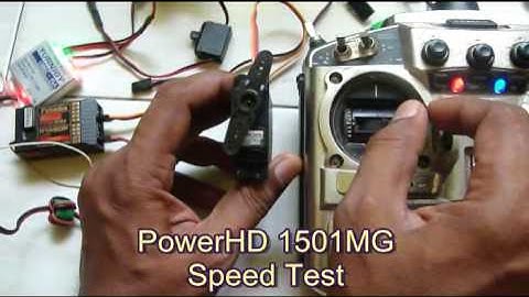PowerHD 1501MG 17kg servo speed test