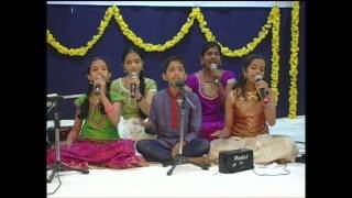 Purandara dasara devaranama was sung by students of k.m.kusuma's
bhakti gaana sudha singers: pradhyumna; priya; shriya; pooja, latha.
venue: kannada sahitya ...