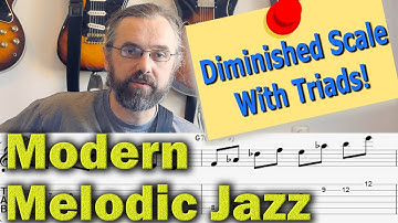 Diminished Scale Using Triads - Modern Melodic Jazz Licks - Jazz Guitar Lesson