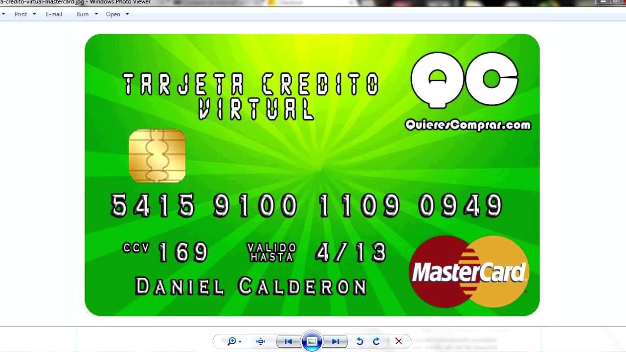 numero de credito mastercard