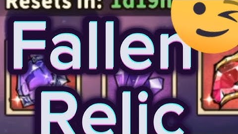 Lantern Odyssey Fallen Relic Guide |Legend Scrolls Fallen Relic Guide|Idle RPG