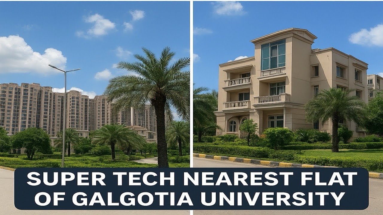 Super tech nearest flat of galgotia university// rent ? Facility ? .. distance with galgotia ? 