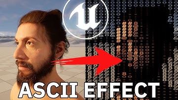 ASCII Shader/ Post Process Material Unreal Engine || UE5