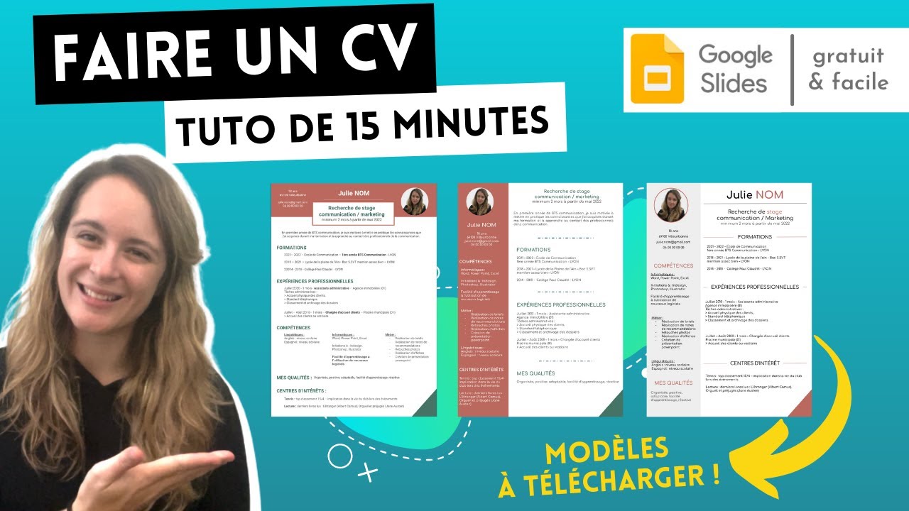 Faire son CV avec Google Slides - Gratuit et facile