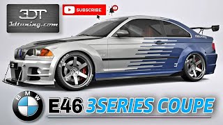 MODIFIKASI BMW E46 COUPE DARI STANDART JADI VERSI M3 GTR | 3DTUNING GAMES HD