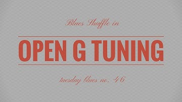 How to Play the Blues Shuffle in Open G Tuning | TB046