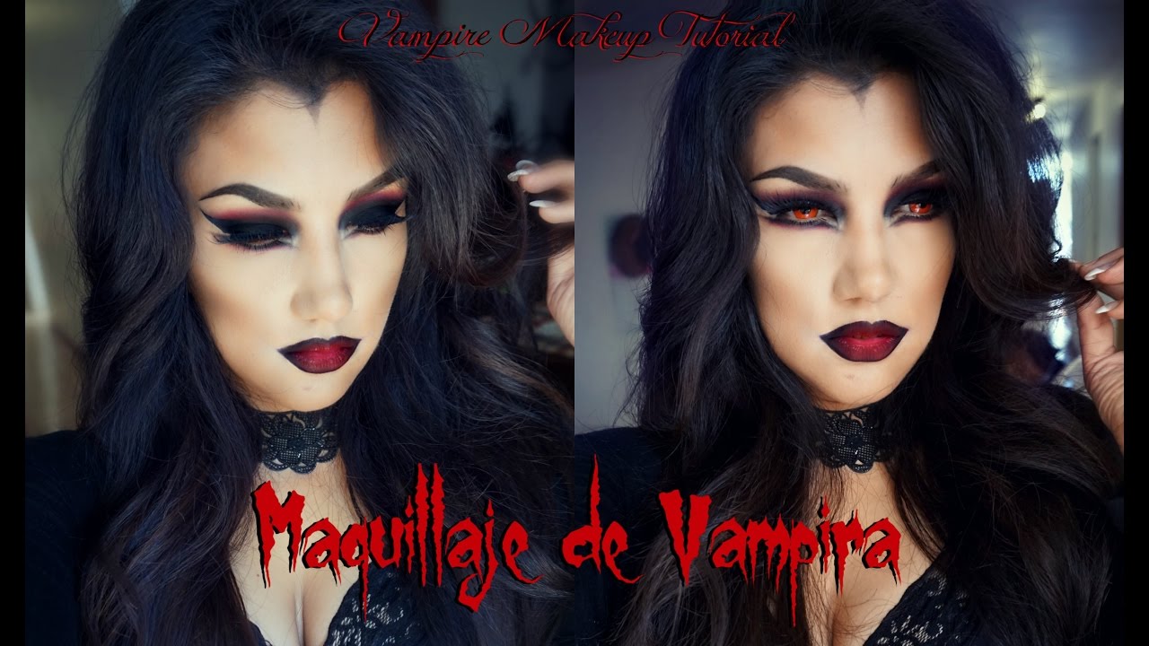VAMPIRA maquillaje FACIL/ Sexy Vampire Makeup Tutorial | auroramakeup YouTube
