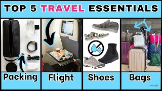 Top 5 Travel Items for Every Category (Toiletries, Shirts, Waterproof Shoes, Bags, Liquids etc)