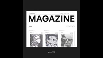 A clean and minimal Magazine & Blog Webflow template