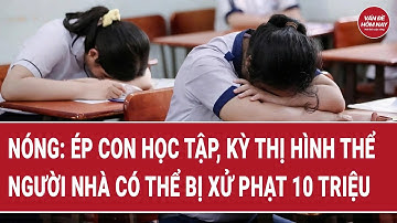 Nóng: Ép con học tập, kỳ thị hình thể người nhà có thể bị xử phạt 10 triệu