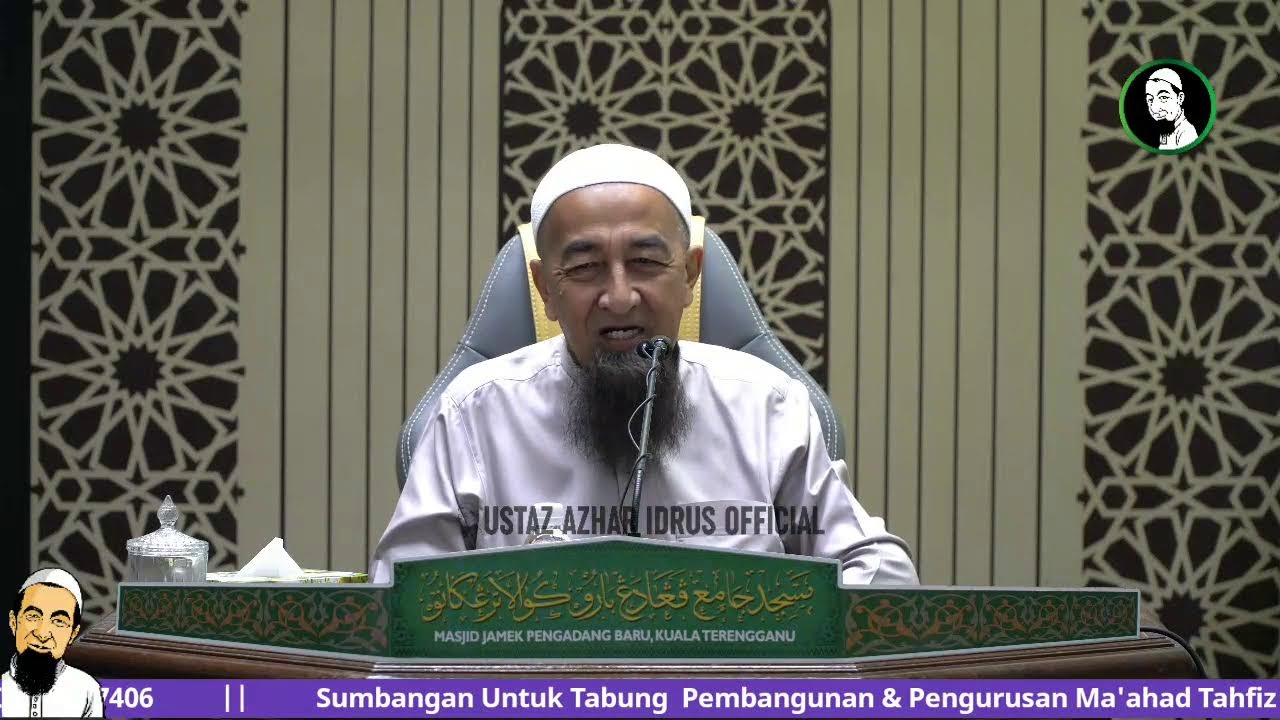 🔴 LiveUAI 13/08/2025 Kuliah Maghrib Ustaz Azhar Idrus | Masjid Jamek Pengadang Baru