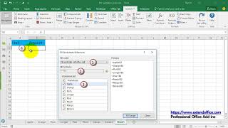 how to create charts across/ from multiple worksheets in excel