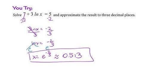 3.4 Day 2 Exponential and Logarithmic Equations Ex 6 to 9
