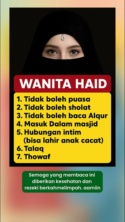 HINDARI 7 HAL INI UNTUK WANITA HAID