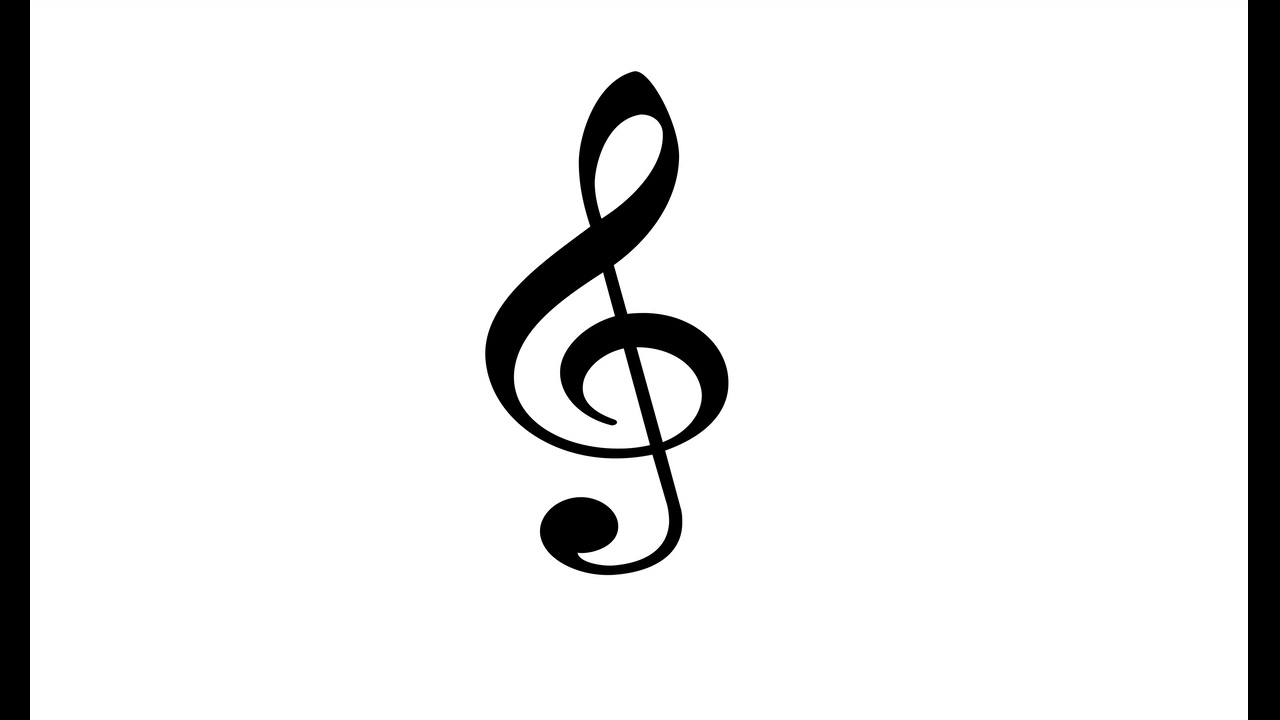 Скрипичный ключ картинки на прозрачном фоне трафарет