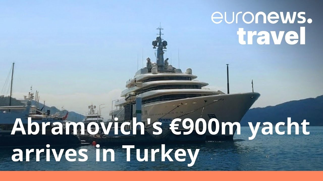 Turkey welcomes Abramovich's €900m superyacht into Bodrum harbour