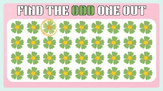 How Good Are Your Eyes 👁 #10 I Find The Odd Emoji Out 🌻I Flower Edition #2