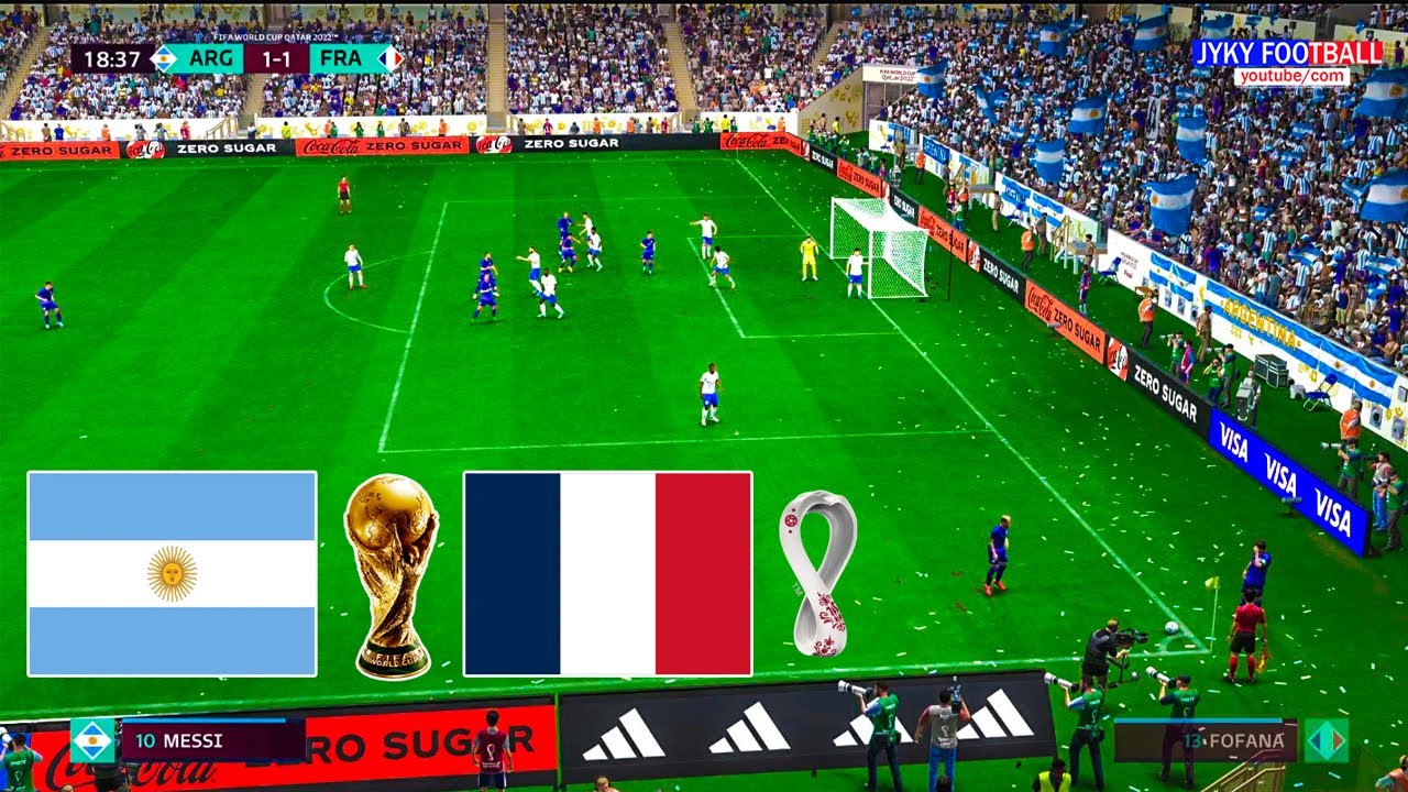 FIFA 23 - Argentina vs France FINAL - FIFA World Cup 2022 Qatar - Full Match All Goals HD - Gameplay
