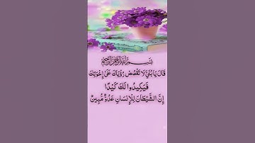 #قال يا بني لا تقصص رؤياك #على إخوتك #سورة_يوسف #قران_كريم #بصوت #القارئ #محمد_البراك #اكسبلور #دعاء