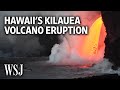 Lava pours steadily from hawaiis kilauea volcano  wsj
