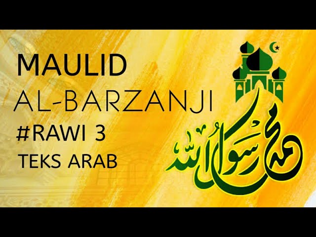 BACAAN SHOLAWAT MAULID AL BARZANJI | RAWI 3 WALLAMA ARODA DENGAN IRAMA PALING MERDU class=