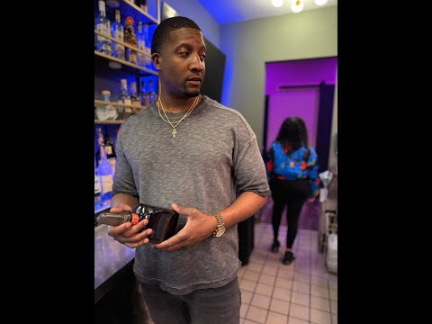 When Jae steals a bottle from the bar!
