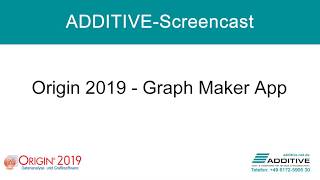 OriginLab Origin® 2019: App "Graph Maker" screenshot 2