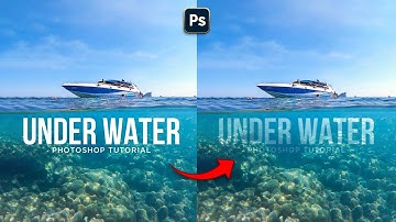 Underwater Text Effect in Adobe Photoshop | Water Text Effect | Photoshop Tutorial | JZ Graphics