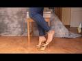 Unboxing my new Golden Mule High Heels   4K Try On