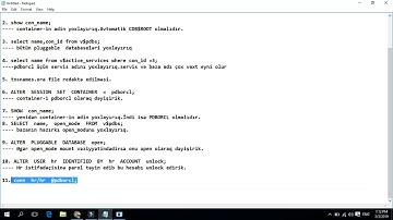 Oracle Database 12c - Unlock HR schema : HR  sxeminin aktiv edilməsi (Dərs 2)