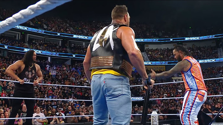 Solo Sikoa interrumpts Paul Heyman and LA Knight WWE Smackdown 11 July 2025 Jimmy Uso help La Knight