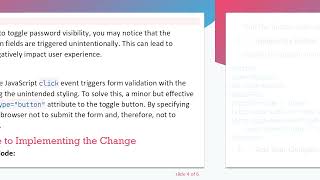 How to Fix Validation Highlight Issues When Toggling Password Visibility in Angular Forms