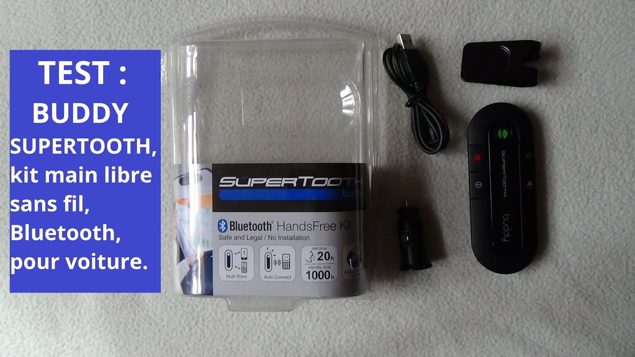 131 avis sur Supertooth Buddy - Kit Bluetooth voiture - Oreillette et Kit  mains-libres