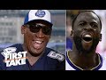 Draymond would be 'eating out of my hands' - Dennis Rodman picks Bulls over Warriors | First Take