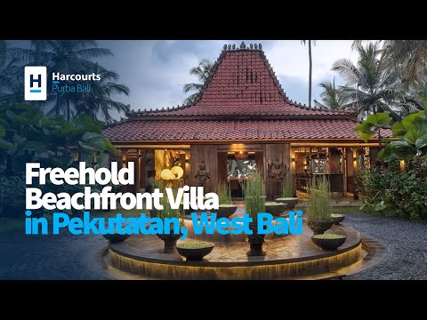 Freehold Beachfront Villa in Pekutatan, West Bali