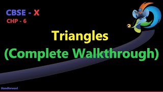 CBSE X TRIANGLES WALKTHROUGH ALL CONCEPT by the sharma sunny sir standforward.