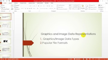Graphics and image data representation