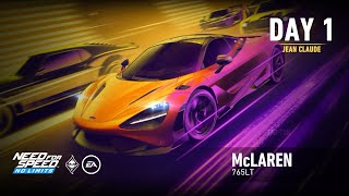 Need For Speed: No Limits | 2020 McLaren 765LT (Crew Trials - Day 1 | Jean Claude) - Powerhaus