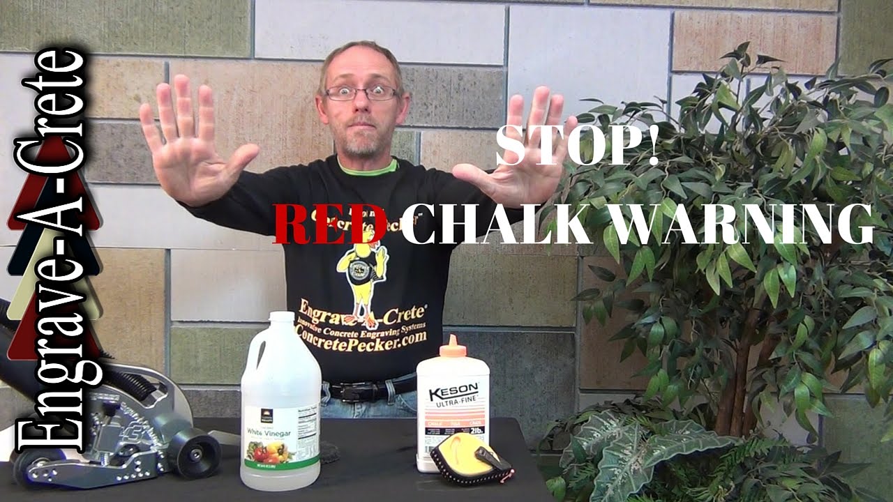 Decorative Concrete Quick Tip: Red Chalk