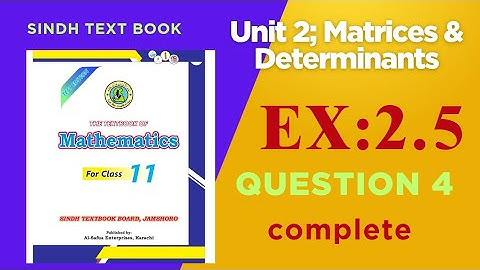 Inverse of a Matrix | Ex 2.5 Q4 (ii) & (iii) | Class 11 Mathematics