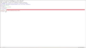 Python Lesson 4: strings