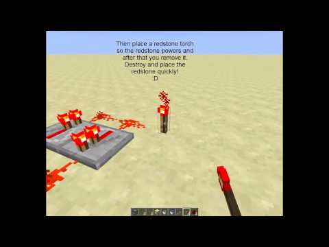 Minecraft tutorial - How to make a easy redstone clock 1.4.2