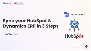 Sync your HubSpot & Dynamics ERP in 3 Steps