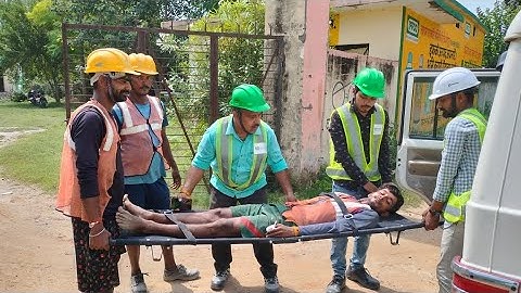 Fall from height || Mock drill Training on Height Work Safety @rajibdas4937
