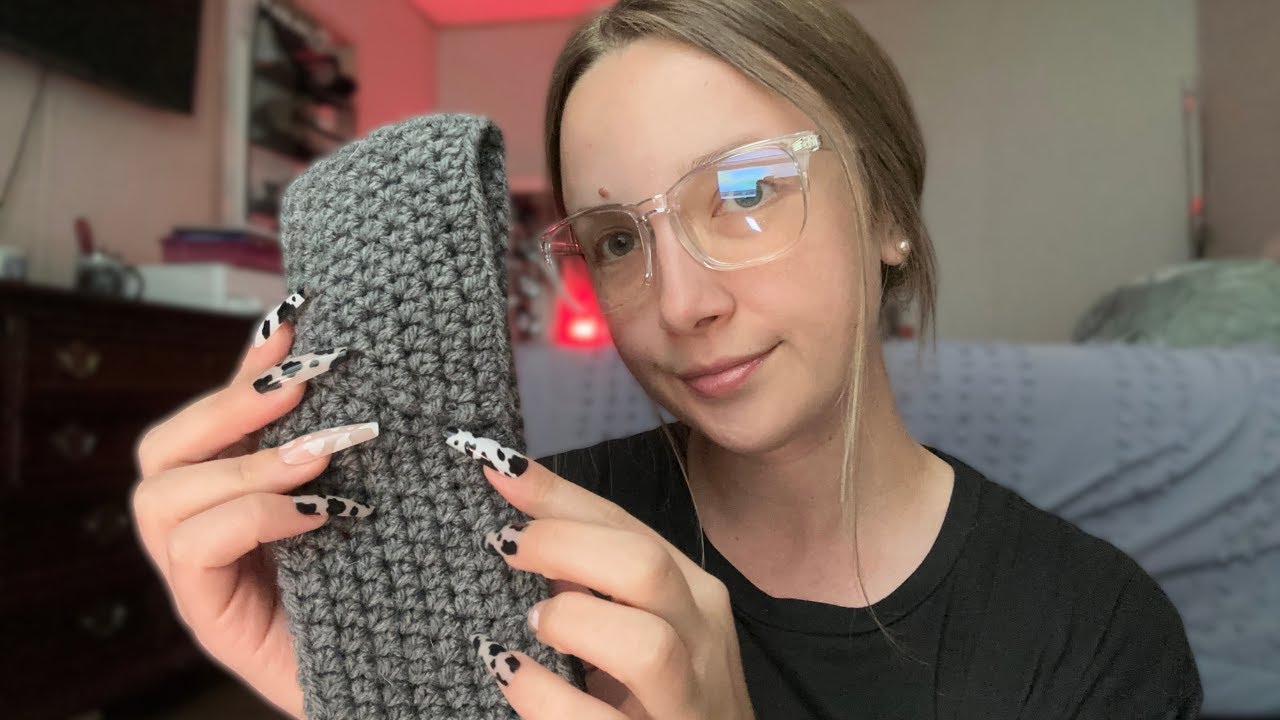 ASMR| Fabric Sounds & Recent Favorite TV Shows✨XL NAILS EDITION✨