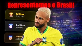 REPRESENTEI o BRASIL na Maior Competição de Criação de Jogos no ROBLOX!!! (R$300.000 em jogo 🇧🇷)