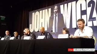 JOHN WICK CHAPTER 2 talk with Keanu Reeves, Common, Laurence Fishburne & crew - January 27, 2017
