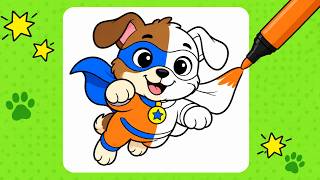 Superhero Coloring Game for Kids | Draw, Paint & Create Superheroes | Kids Coloring Games screenshot 5